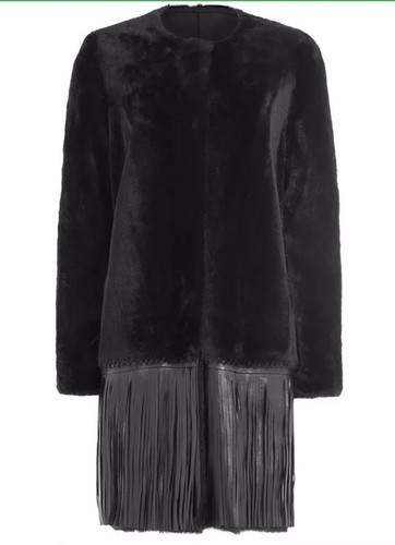 New yves salomon black lamb - new,