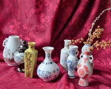 vase miniature porcelaine Franklin 1980 edition limitee de luxe Japon vitrine