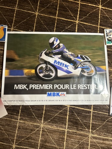 Affiche pub mbk - premier, pour