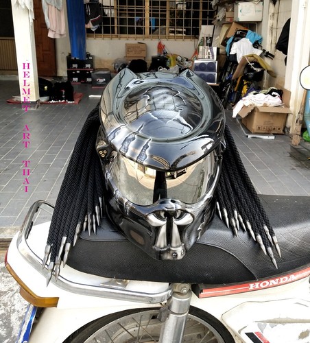 Custom predator moto helmet - moto,