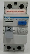 Hager 63a 63 Amp 30mA Double