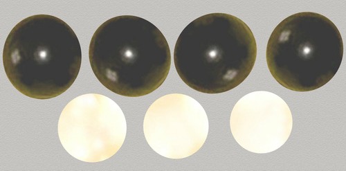 Boutons sphériques perles - sphériques,