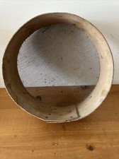 (n3) ANCIEN  PETIT TAMIS A FARINE EN BOIS OU PÊCHE DÉCORATIF CHALET LOFT