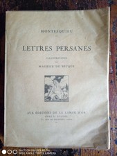 Montesquieu  lettres Persanes  1925 éditions de la lampe d'or - ill M. De Becque