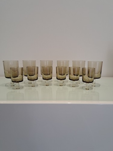 Verre pied fumé - pied,