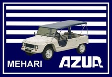 Tableau évocation mehari azur - tableau,