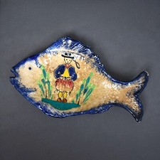 Superbe Plat Coupe en Faïence