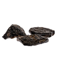 Tectite noire pierre brute -
