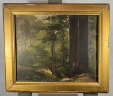 Huile sur panneau étude
