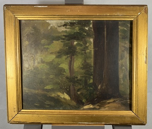 Huile sur panneau étude