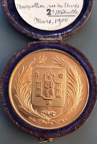 Médaille 1900 bronze doré - 1900,