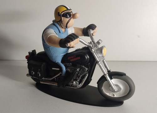 Figurine moto résine - en, joe