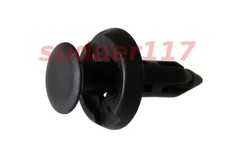 Lot de 10 clips Attaches Rivets Plastique Agrafe poussoir pour voiture 6 mm