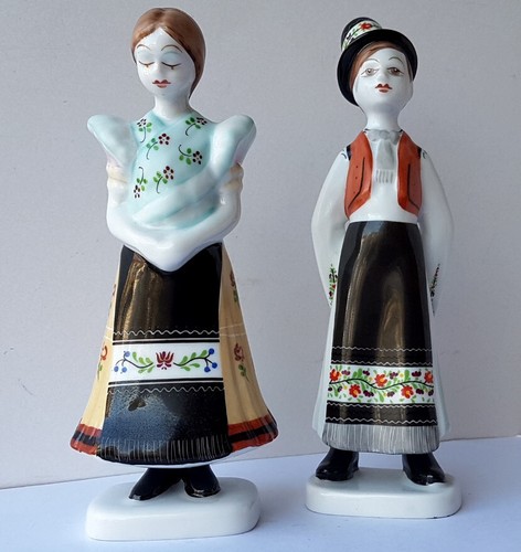 Paire porcelaine figurines - paire, 2