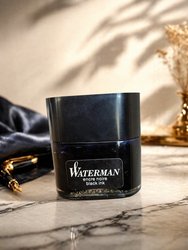 Flacon encre waterman noire - encre,
