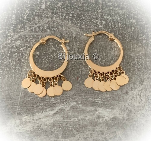 Boucles oreilles créoles - d'oreilles,