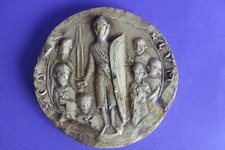 Ancien médaillon plâtre