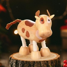 Vache en bois flexible et