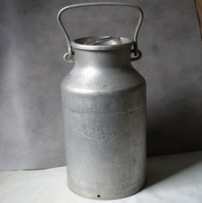 BIDON de LAIT pot aluminium