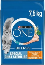 PURINA ONE bifensis croquettes au poulet pour chat stérilisé 7.5kg