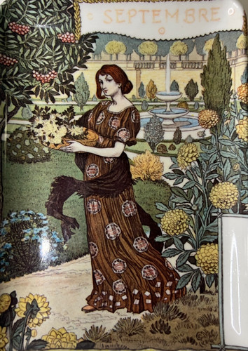 Vtg melamine tray ladies - tray,