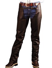 Chaps En Cuir Lisse Pull-Up