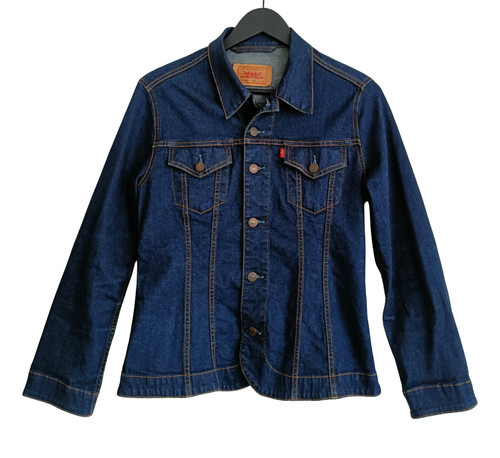 Veste jean bleu marine - veste, en