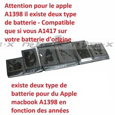 A1417 Batterie pour Apple
