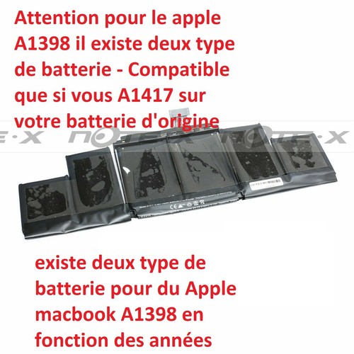 A1417 batterie pour apple - pour,