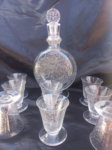 Service liqueur cristal