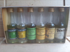 coffret 6 mignonnettes mini miniature chartreuse jaune verte VEP 9ème centenaire