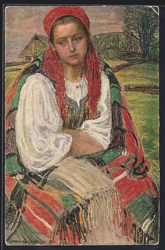 Carte postale artiste - carte,