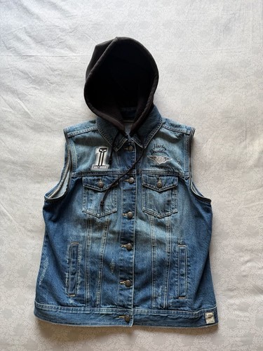 Harley davidson hooded - hooded, denim