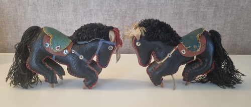 Chevaux artisanaux cuir - 2,