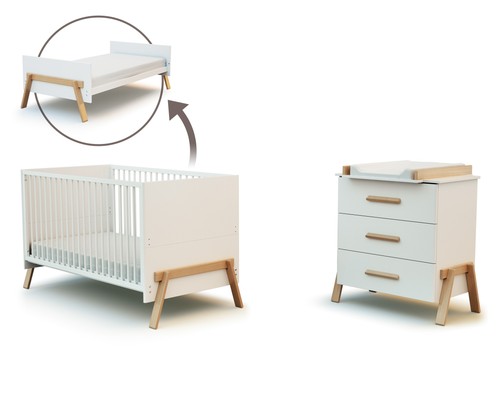 Grand duo lit commode à - et,