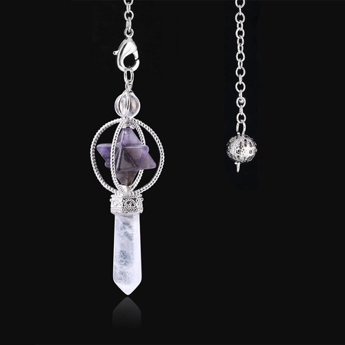 Pendule merkaba cristal - en,