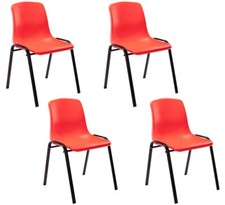 Lot de 4 chaise empilables