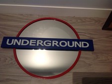 TRES RARE MIROIR UNDERGROUND METRO ANGLAIS