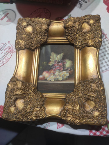 Ancien tableau huile sur bois - ancien,