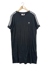 ADIDAS Robe à manches courtes Dames Robe T EU 42 noir style décontracté