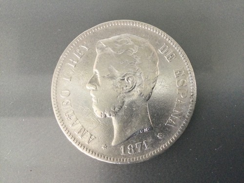 Pièce espagne 1871 m 5 - pièce,