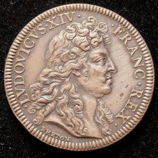 Médaille louis xiv comédien - xiv,
