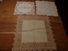 Linge ancien Lot de 3