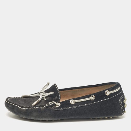 Mocassins gommino daim bleu - mocassins,