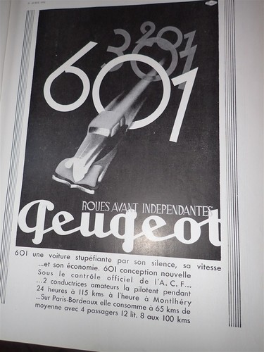 Peugeot 601 cognac martell - cognac, +