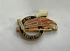 PIN'S SNCF TGV ORANGE SIFFLET