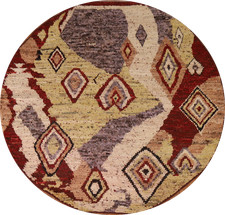 Tapis Rond Géométrique