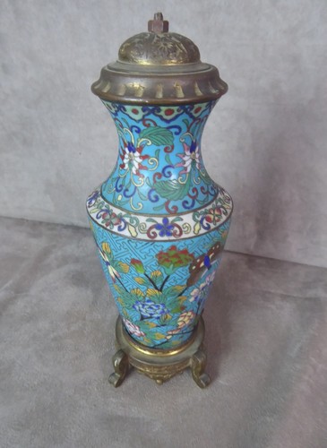 Beau pied lampe ancien en - de,