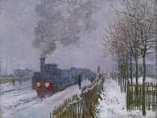 Train dans la neige ou La