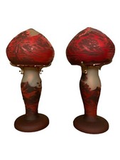 PAIRE/ DUO de Lampe Gallé Tip